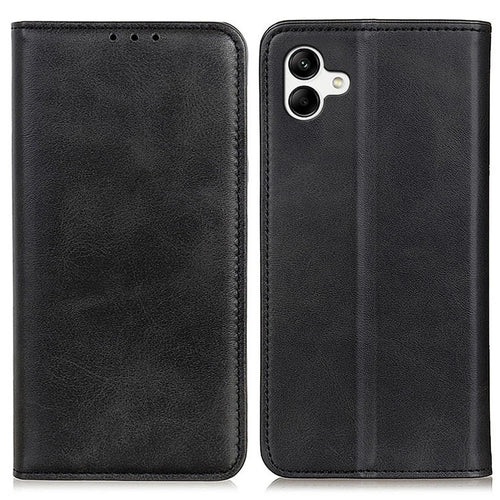 For Samsung Galaxy A08 5G / A08 4G / A07 5G / A07 4G / A06 5G / A06 4G Case Split Leather Flip Wallet Phone Cover - Black - 1