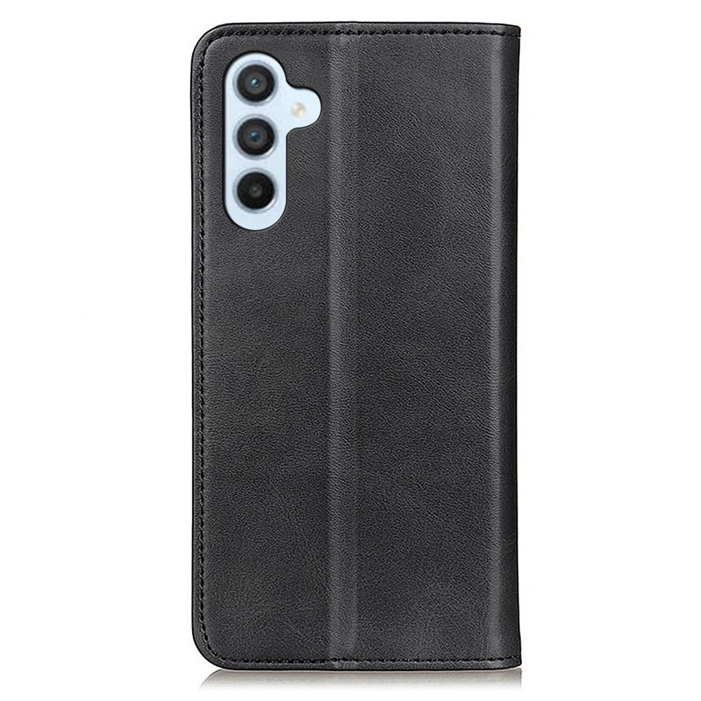For Samsung Galaxy A18 5G / A18 4G / A17 5G / A17 4G / A26 5G Case Split Leather Flip Wallet Phone Cover - Black - 7