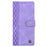 For Samsung Galaxy A16 5G  /  4G Leather Case Imprinted Checkered Pattern Wallet Stand Flip Phone Cover - Purple - 4