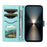 For Sony Xperia 1 VII Wallet Case Rhombus Leather Phone Cover with Strap - Green - 2