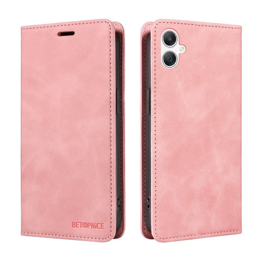 BETOPNICE For Samsung Galaxy A08 5G / A08 4G / A07 4G / A06 4G / A06 5G Case  Magnetic Closure RFID Blocking Wallet Stand Leather Phone Cover - Pink - 2