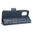 For Nokia G60 5G Imprinted Triangle Pattern PU Leather Stand Case Magnetic Closure Shockproof Phone Wallet Cover with Hand Strap - Blue - 3