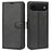 For iPhone Air Case Litchi Texture Shockproof Leather Wallet Phone Cover - Black - 1