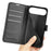For iPhone Air Case Litchi Texture Shockproof Leather Wallet Phone Cover - Black - 4