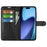 For iPhone Air Case Litchi Texture Shockproof Leather Wallet Phone Cover - Black - 5