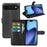 For iPhone Air Case Litchi Texture Shockproof Leather Wallet Phone Cover - Black - 6