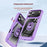 For iPhone 18 Pro / 17 Pro Case Alloy Lens Frame PC + TPU Kickstand Phone Back Cover - Purple - 5