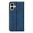 For iPhone 17 Case Skin Touch Leather Wallet Phone Cover - Blue - 3
