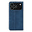 For iPhone 18 Pro / 17 Pro Case Skin Touch Leather Wallet Phone Cover - Blue - 3