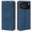 For iPhone 18 Pro Max / 17 Pro Max Case Skin Touch Leather Wallet Phone Cover - Blue - 1