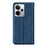 For Realme 14 5G Case Skin Touch Leather Wallet Phone Cover - Blue - 3