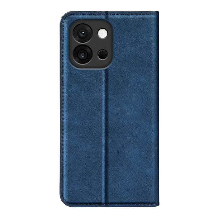 For OnePlus 13T 5G Case Skin Touch Leather Wallet Phone Cover - Blue - 3