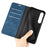 For Sony Xperia 1 VII Case Skin Touch Leather Wallet Phone Cover - Blue - 4