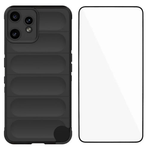 WANLONFENG For Nothing CMF Phone 2 Pro TPU Case  HD Series Anti Slip Phone Cover with Tempered Glass - Black - 1