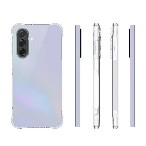 WANLONFENG For Samsung Galaxy A17 5G / A17 4G Case  WL Series 2.0mm TPU Phone Cover with Tempered Glass Film - Transparent - 2