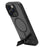 LEREACH Le-Chic Series For iPhone 16 Pro Case Compatible with MagSafe Kickstand TPU + PC Phone Cover - Black - 3