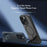 LEREACH Le-Chic Series For iPhone 16 Pro Case Compatible with MagSafe Kickstand TPU + PC Phone Cover - Black - 6