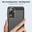 MOFI For Samsung Galaxy M56 5G Back Cover  Brushed Texture Carbon Fiber Soft TPU Case - Black - 4