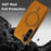 For Samsung Galaxy S24 Magnetic Case RFID Blocking Card Holder Leather Phone Cover - Brown - 5