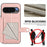For Google Pixel 10 Pro / Google Pixel 10 Case RFID Blocking Card Holder Kickstand TPU + PU Leather Phone Back Cover - Rose Gold - 4