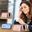 For Google Pixel 10 Pro / Google Pixel 10 Case RFID Blocking Card Holder Kickstand TPU + PU Leather Phone Back Cover - Rose Gold - 7