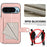 For Google Pixel 9 Pro Case RFID Blocking Card Holder Kickstand TPU + PU Leather Phone Back Cover - Rose Gold - 4