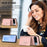 For Google Pixel 9 Pro Case RFID Blocking Card Holder Kickstand TPU + PU Leather Phone Back Cover - Rose Gold - 7