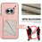 For Nothing Phone (2a) Case RFID Blocking Card Holder Kickstand TPU + PU Leather Phone Back Cover - Rose Gold - 4