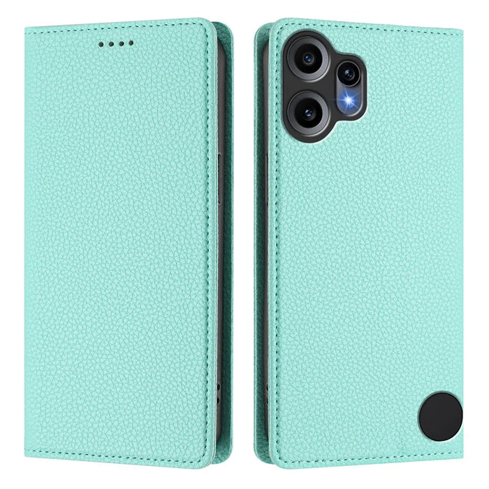 For Nothing CMF Phone 2 Pro Wallet Case RFID Blocking Litchi Texture Leather Mobile Cover - Mint Green - 1