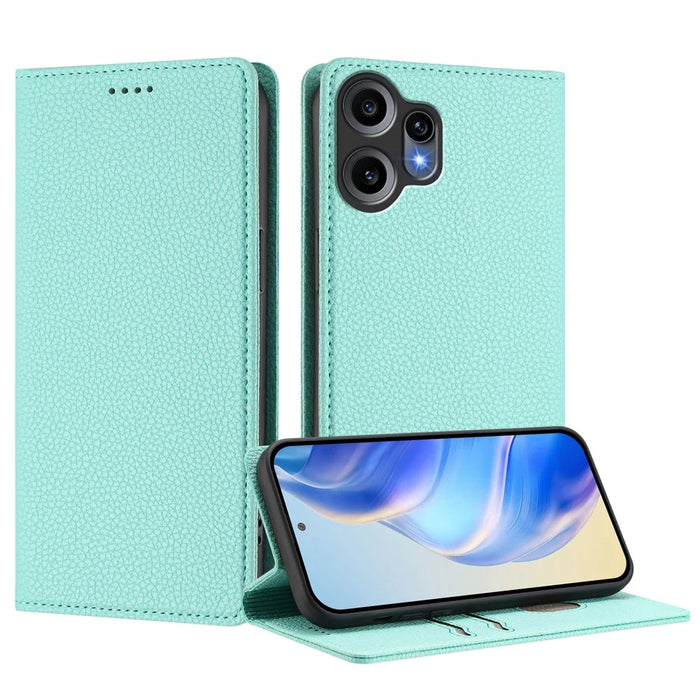 For Nothing CMF Phone 2 Pro Wallet Case RFID Blocking Litchi Texture Leather Mobile Cover - Mint Green - 3