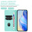 For iPhone 18 Pro Max / 17 Pro Max Wallet Case RFID Blocking Litchi Texture Leather Mobile Cover - Mint Green - 5