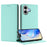 For iPhone 17 Wallet Case RFID Blocking Litchi Texture Leather Mobile Cover - Mint Green - 3