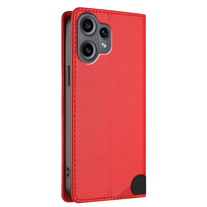 For Nothing CMF Phone 2 Pro Phone Cases Punk Style Imprinted Wallet Stand Leather Cover - Red - 4
