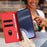 For Nothing CMF Phone 2 Pro Phone Cases Punk Style Imprinted Wallet Stand Leather Cover - Red - 7