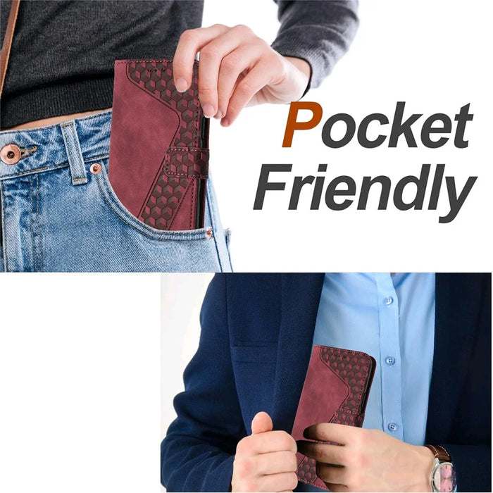 For OnePlus Nord 4 Leather Case 7-Shaped Pattern Wallet Stand Shockproof Phone Cover - Brown - 2