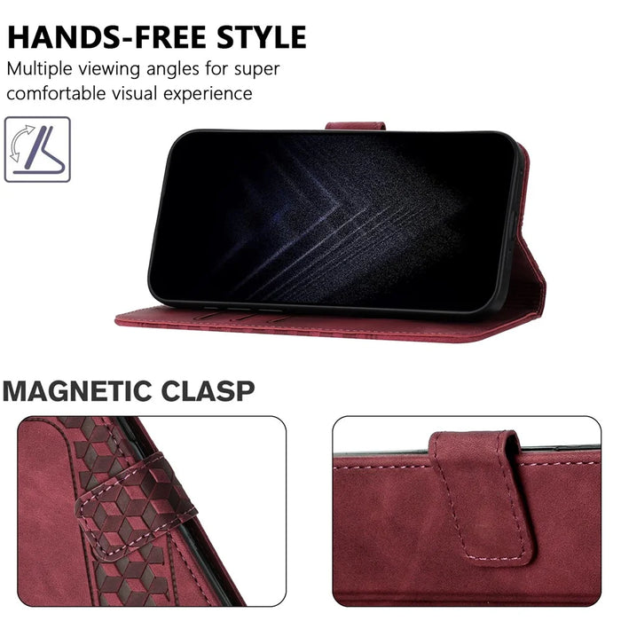 For OnePlus Nord 4 Leather Case 7-Shaped Pattern Wallet Stand Shockproof Phone Cover - Brown - 4