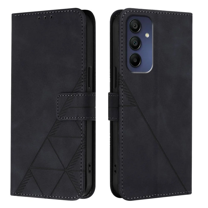 For Samsung Galaxy A16 4G Leather Case with Hand Strap Wallet Stand Phone Cover - Black - 2