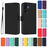 For Samsung Galaxy M16 5G / Galaxy F16 5G Case Solid Color Wallet Leather Phone Cover with Strap - Black - 3