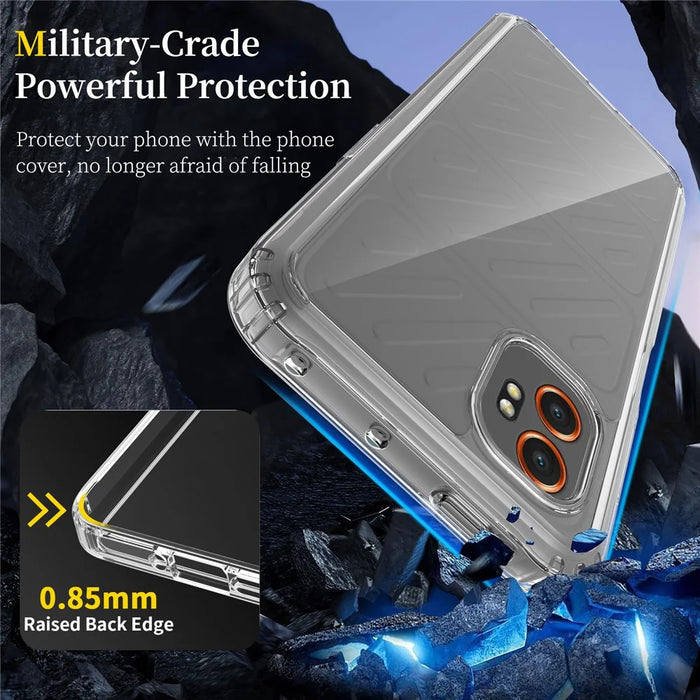 For Samsung Galaxy XCover7 Pro Clear Phone Case TPU+Acrylic Shockproof Phone Back Cover - Clear - 3