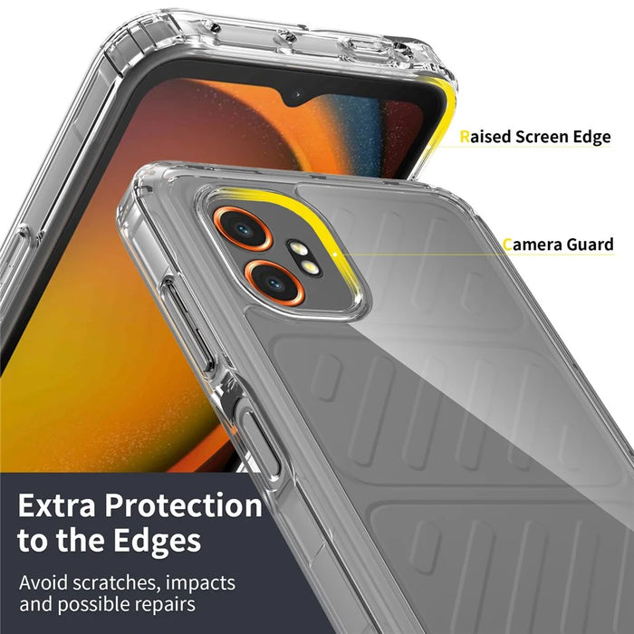 For Samsung Galaxy XCover7 Pro Clear Phone Case TPU+Acrylic Shockproof Phone Back Cover - Clear - 5