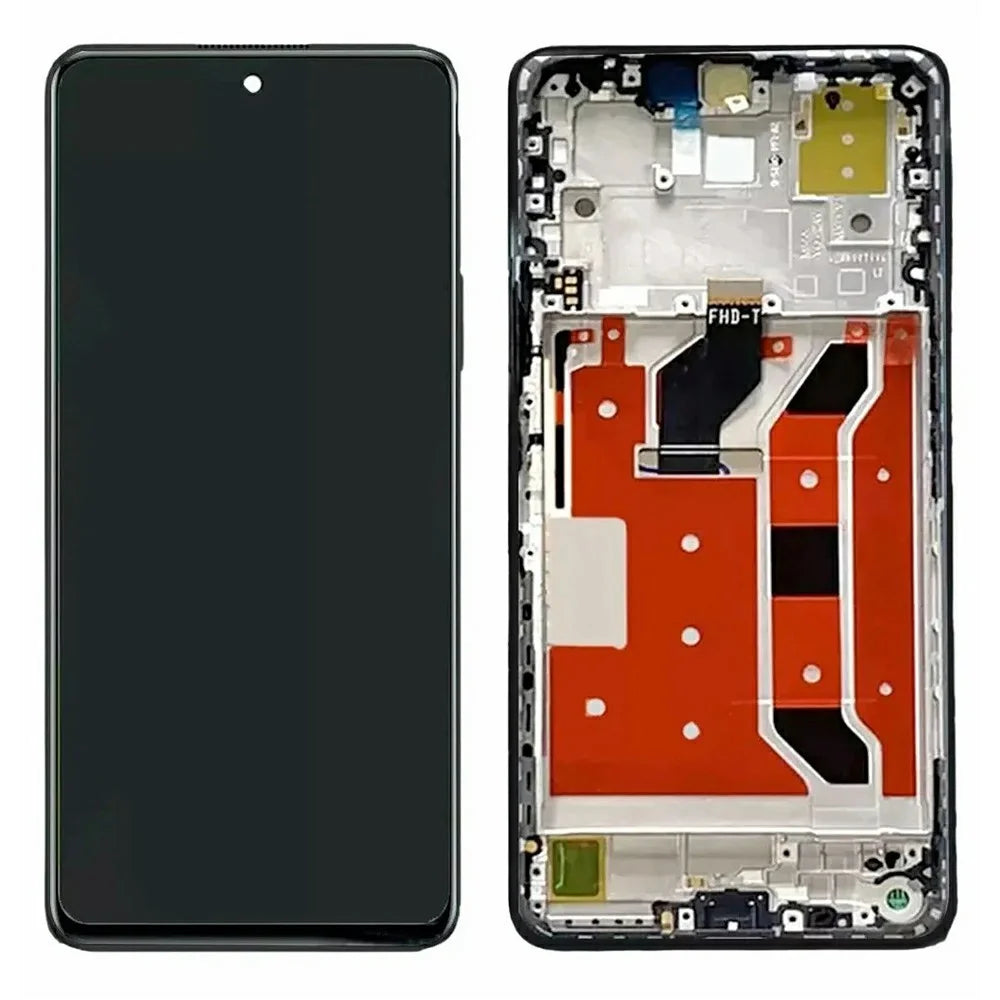 For Huawei nova 11i Grade C LCD Screen and Digitizer Assembly + Frame (Without Logo) - Black - 1