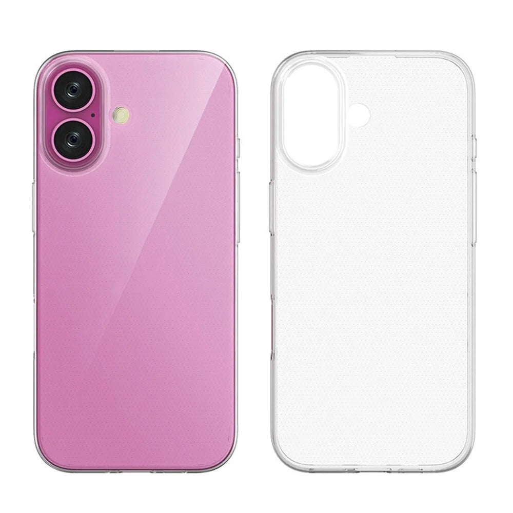 KALEBOL KLB-TPU012 For iPhone 17 Case 1.5mm Clear TPU Protective Cover Large Camera Cutout - 1