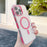 For iPhone 16 Pro Max Magnetic Case Compatible with MagSafe Clear TPU Phone Back Cover - Red - 1