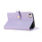 For iPhone 17e / 16e Case Multi Card Slots Zipper Rhombus Leather Phone Cover with Wrist Strap - Purple - 4
