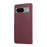 For Google Pixel 8a Case Multi Card Slots Zipper Rhombus Leather Phone Cover with Wrist Strap - Wine Red - 6