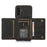 For Samsung Galaxy A36 5G Phone Case Tri-Fold Wallet Kickstand PU Leather + TPU Back Cover - Black - 2