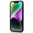 For iPhone 15 Phone Case Tri-Fold Wallet Kickstand PU Leather + TPU Back Cover - Black - 2