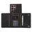 For Samsung Galaxy S24 Ultra Phone Case Tri-Fold Wallet Kickstand PU Leather + TPU Back Cover - Black - 2
