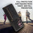 For Samsung Galaxy S24 Ultra Phone Case Tri-Fold Wallet Kickstand PU Leather + TPU Back Cover - Black - 6