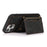 For iPhone 16 Pro Max Phone Case Tri-Fold Wallet Kickstand PU Leather + TPU Back Cover - Black - 5